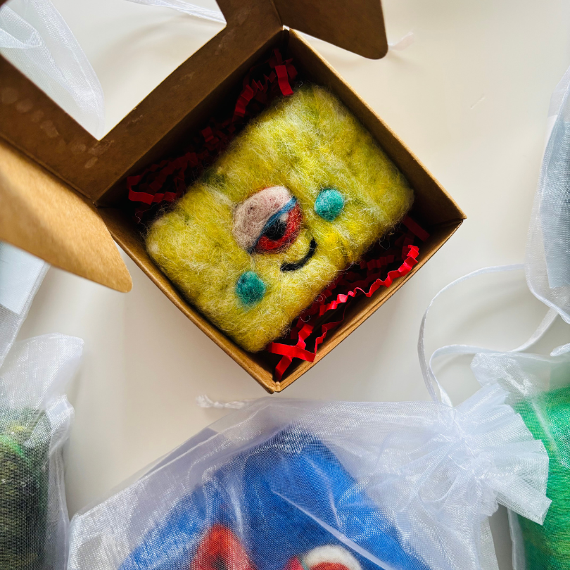 Monster Soaps-Wool Felted