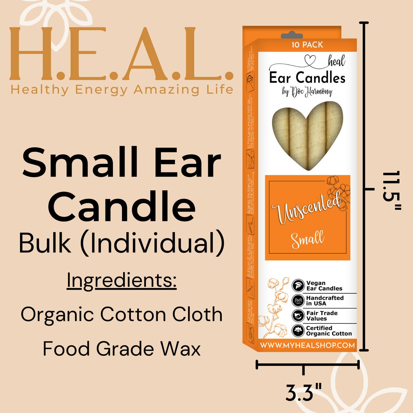 Unscented Ear Candles by Doc Harmony