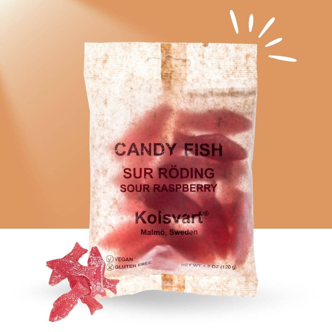 Candy Fish Sour Raspberry