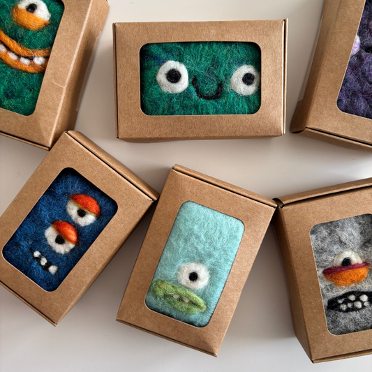 Monster Soaps-Wool Felted