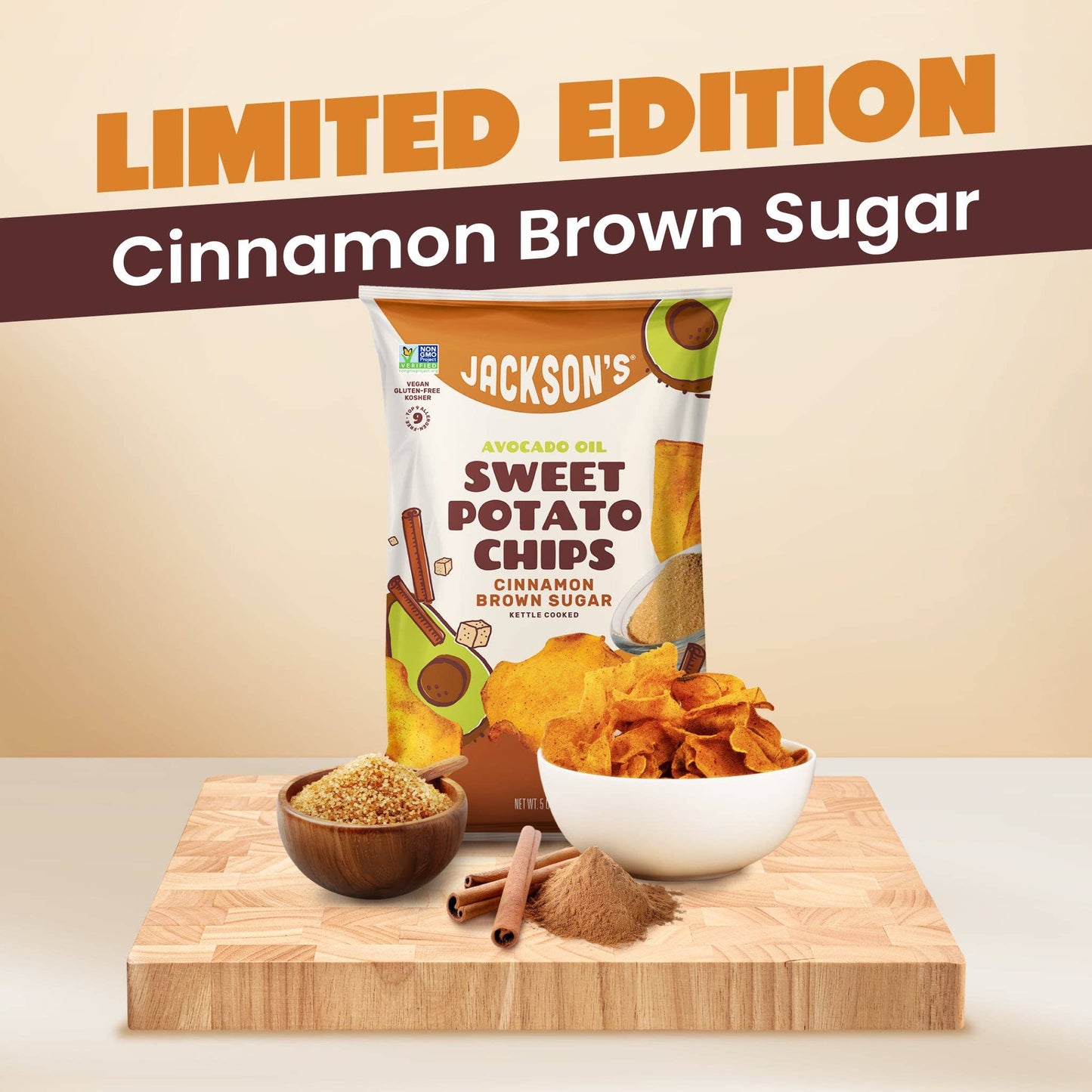 Sweet Potato Chips-Cinnamon Brown Sugar