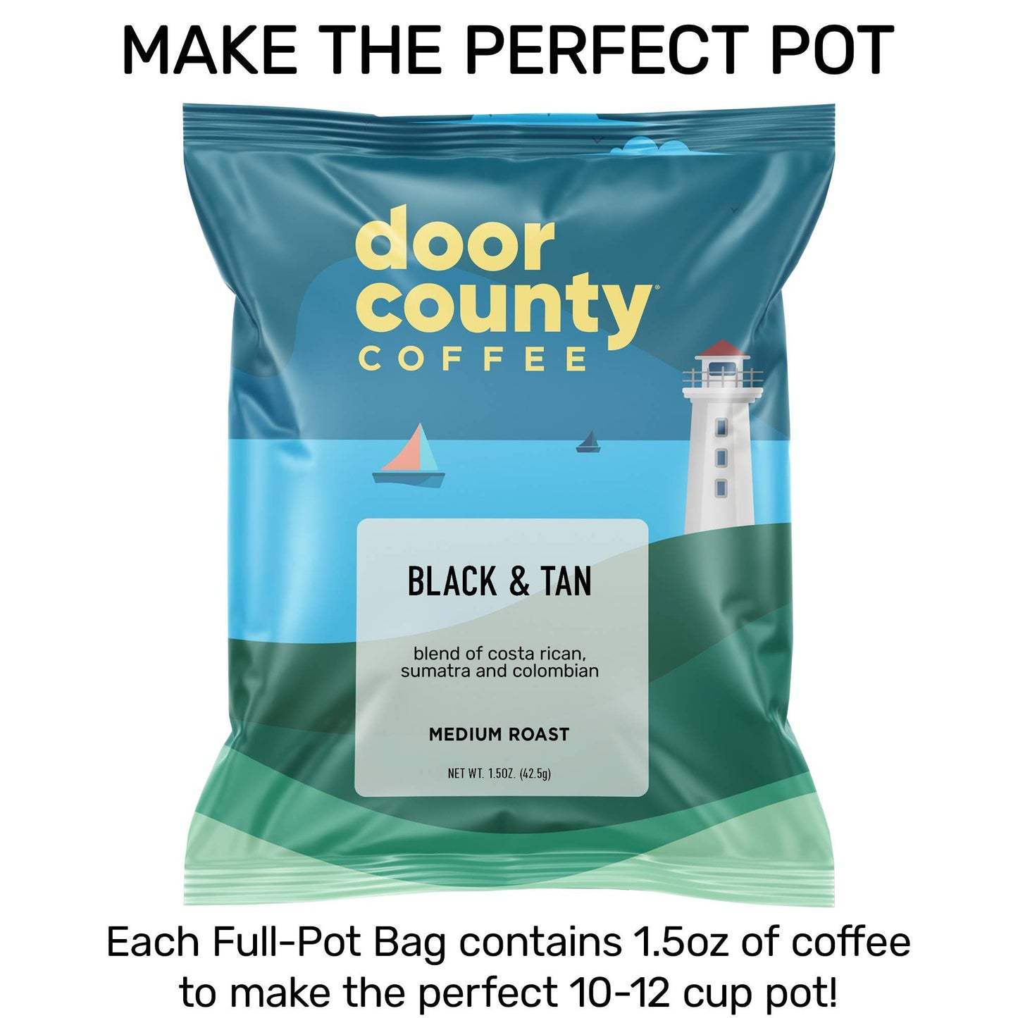 Coffee Medium Roast Ground-Black and Tan-1.5oz