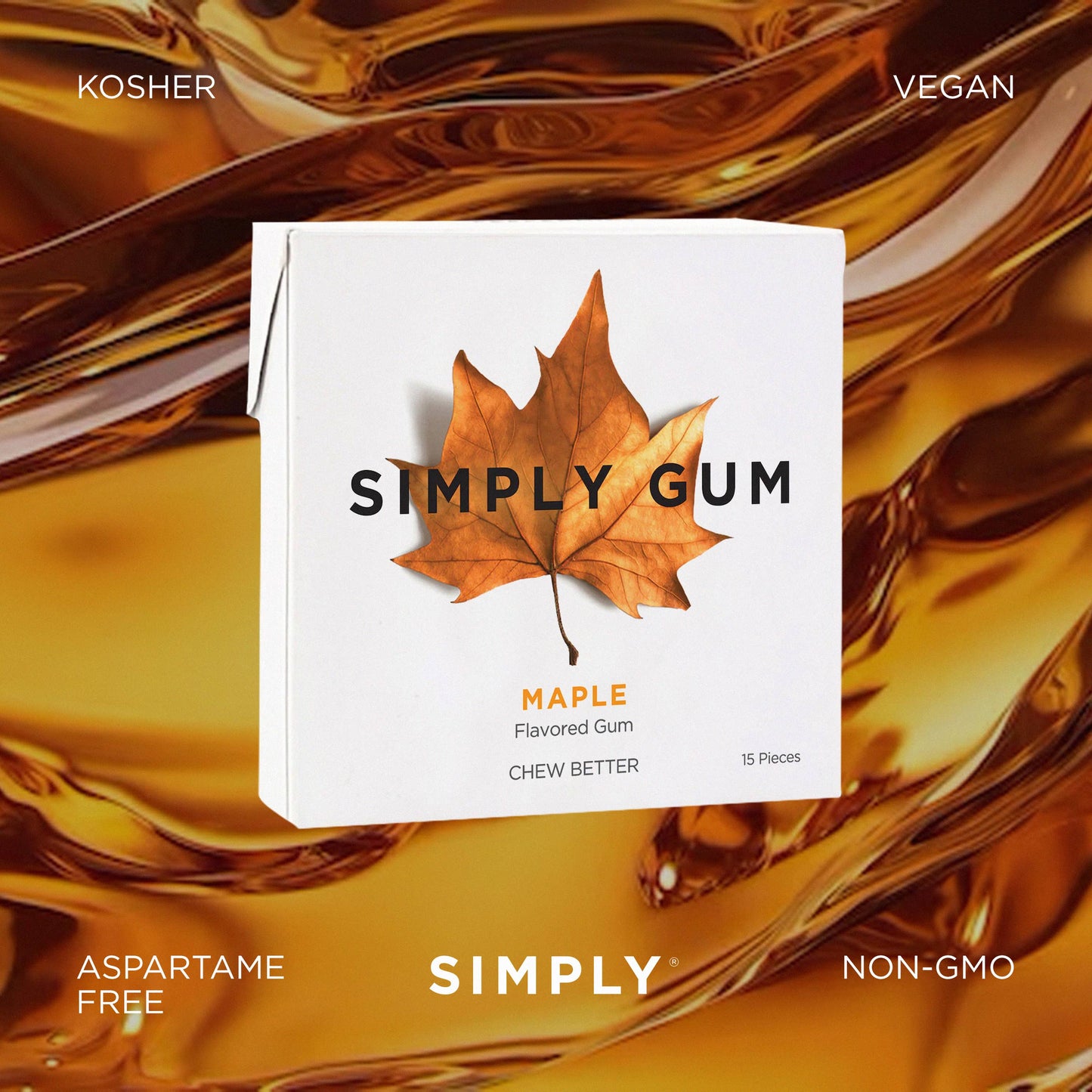 Maple Chewing Gum - Natural