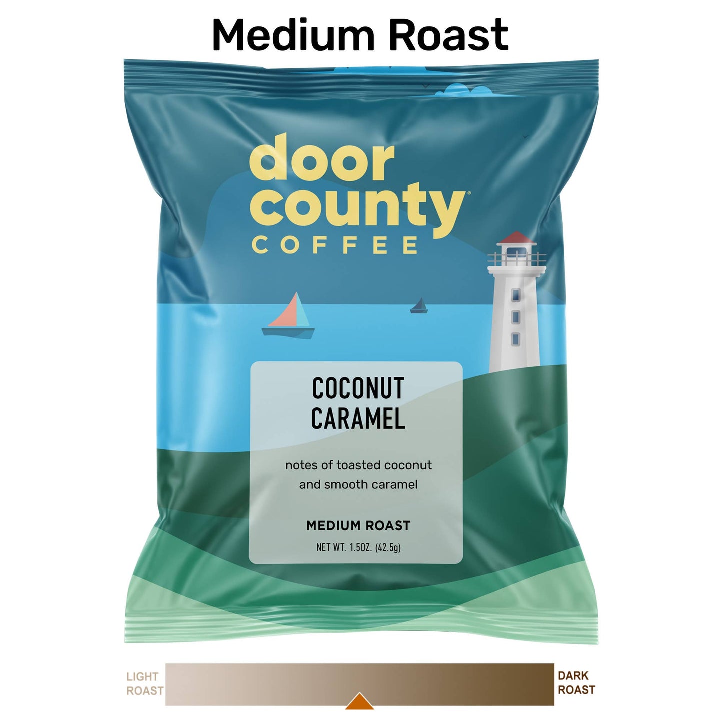 Coffee Medium Roast-Coconut Caramel Flavored-1.5oz