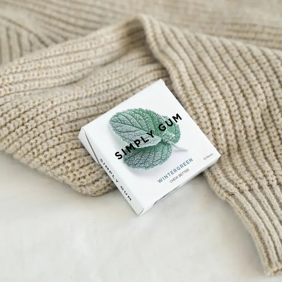 Wintergreen Chewing Gum - Natural