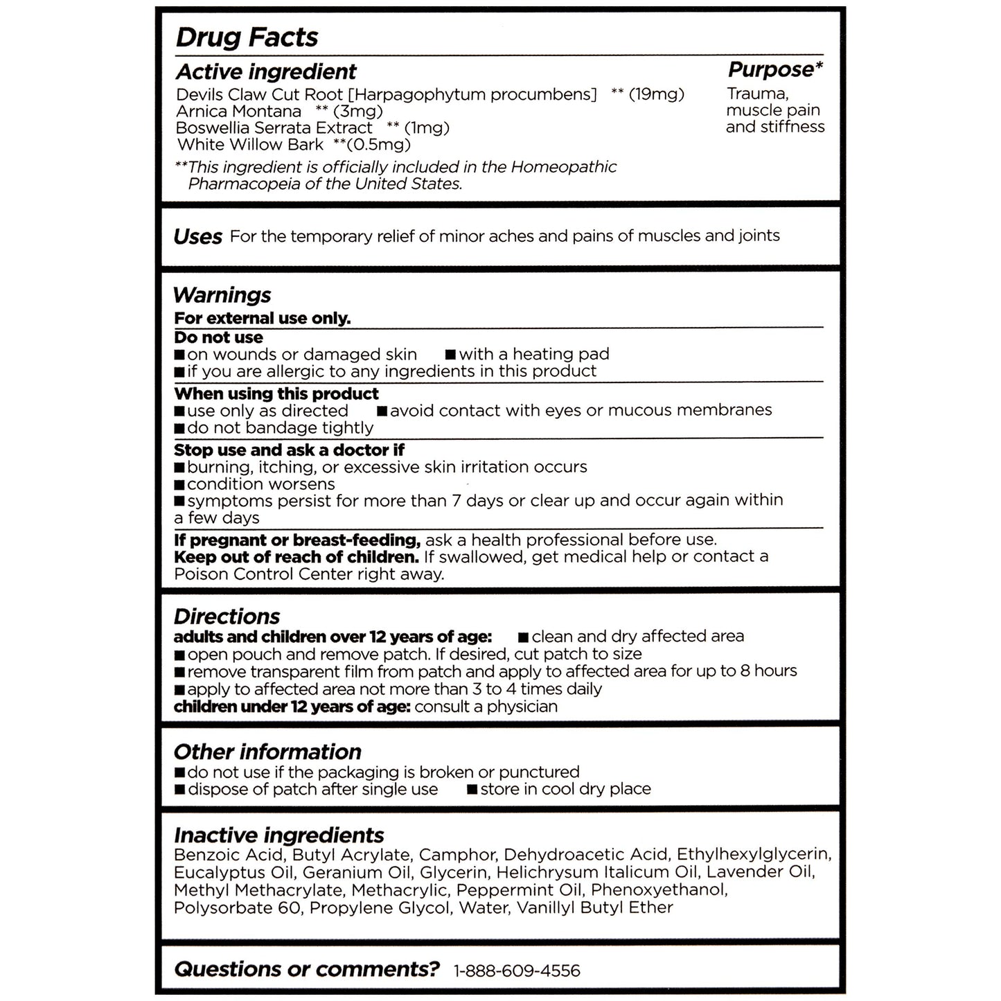 Pain Relieving Patch