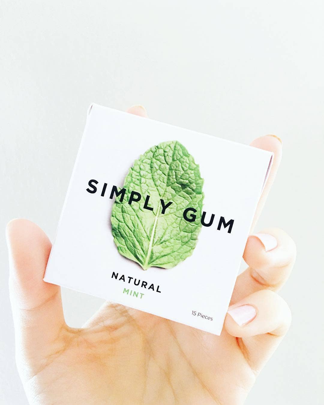 Peppermint Chewing Gum - Natural