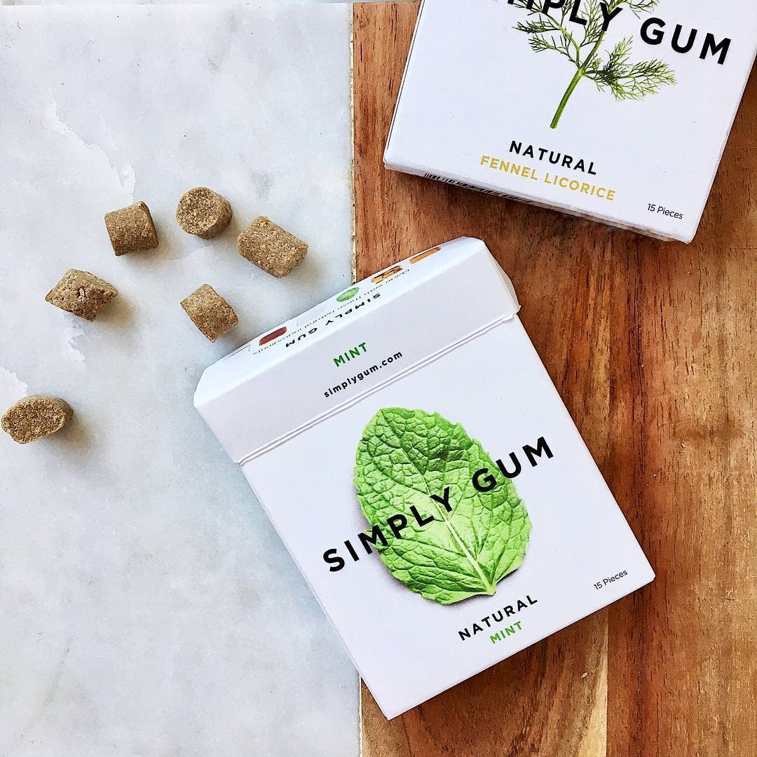 Peppermint Chewing Gum - Natural
