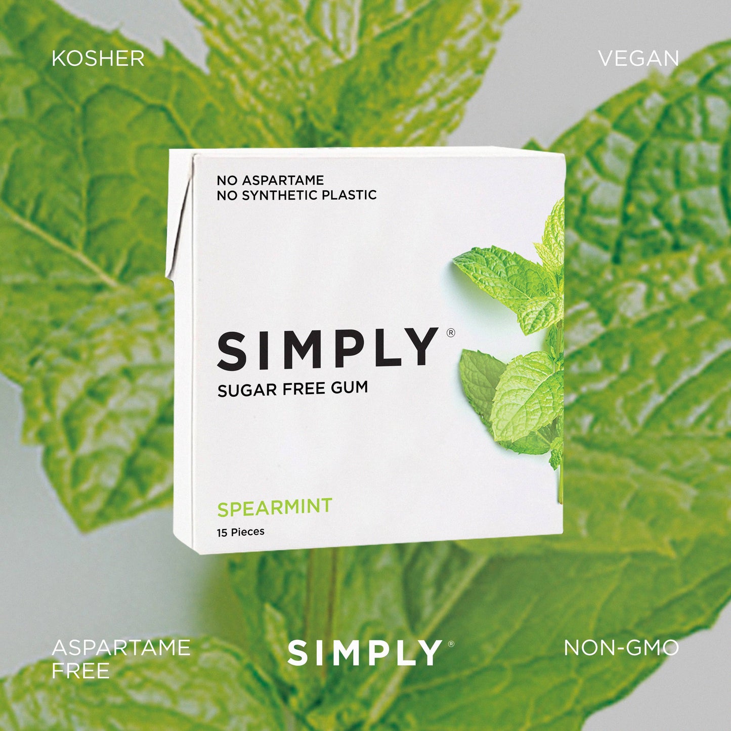 Spearmint Gum - Sugar Free