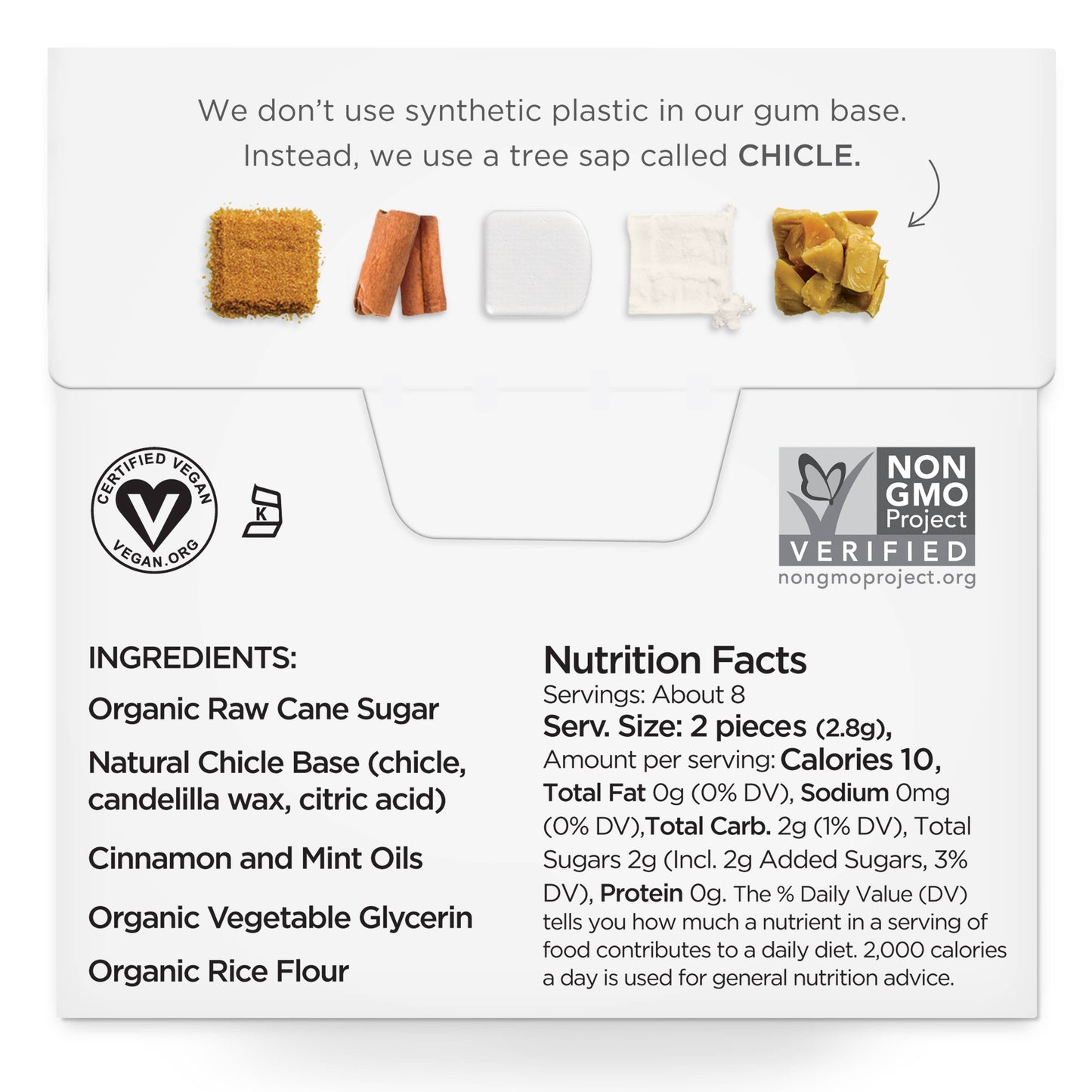 Cinnamon Chewing Gum - Natural
