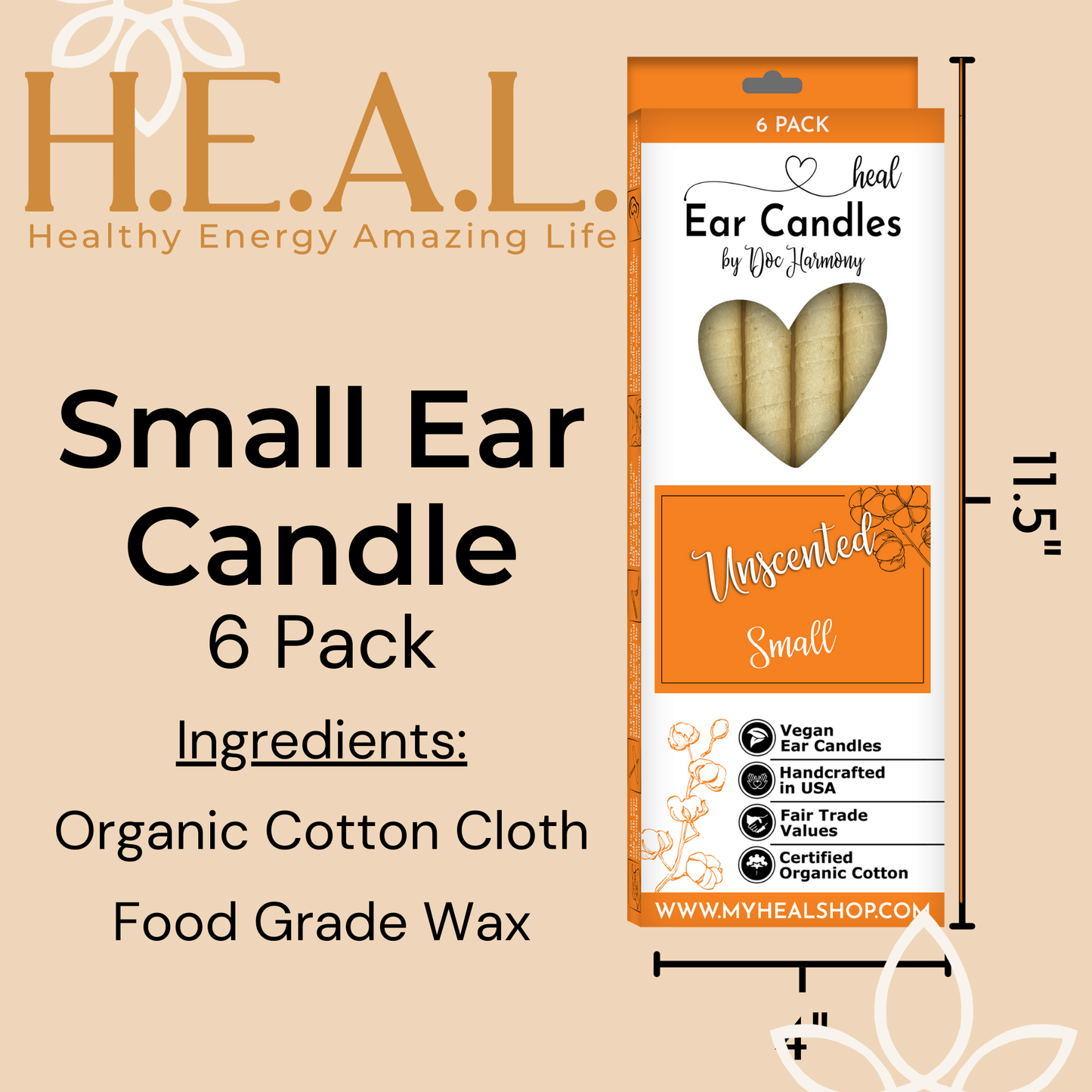 Unscented Ear Candles by Doc Harmony