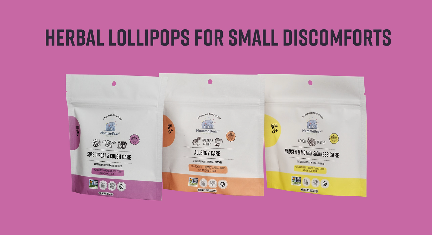 Sore Throat & Cough Aid Lollipops