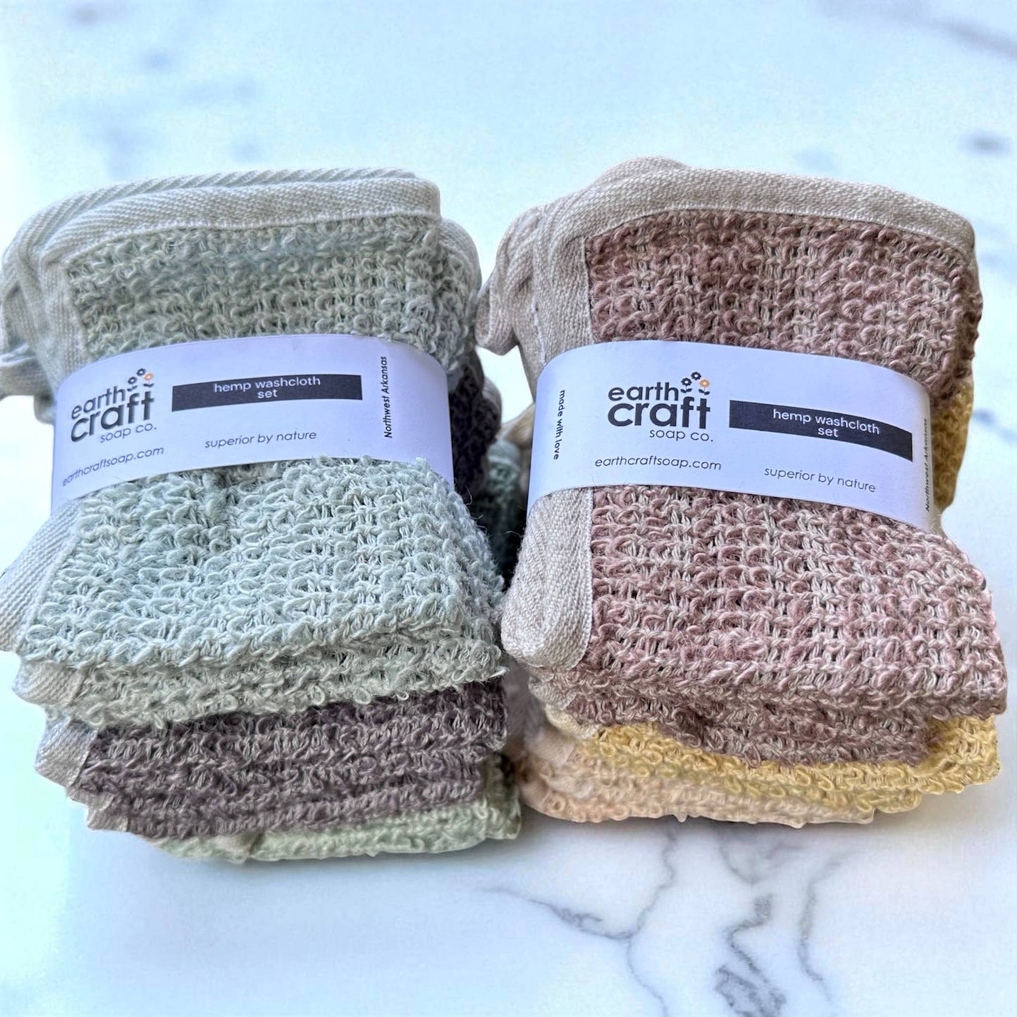 Hemp Washcloth Set of 3