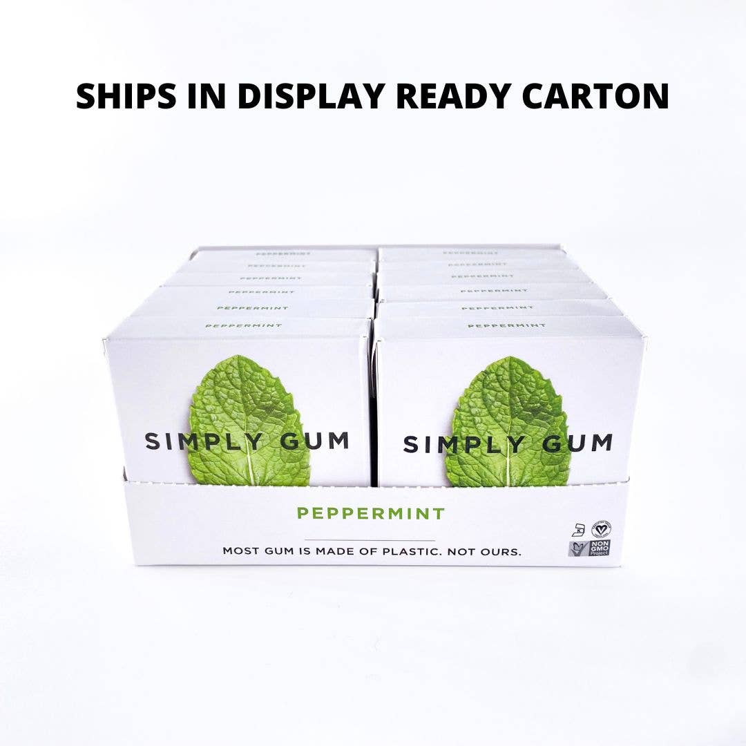 Peppermint Chewing Gum - Natural