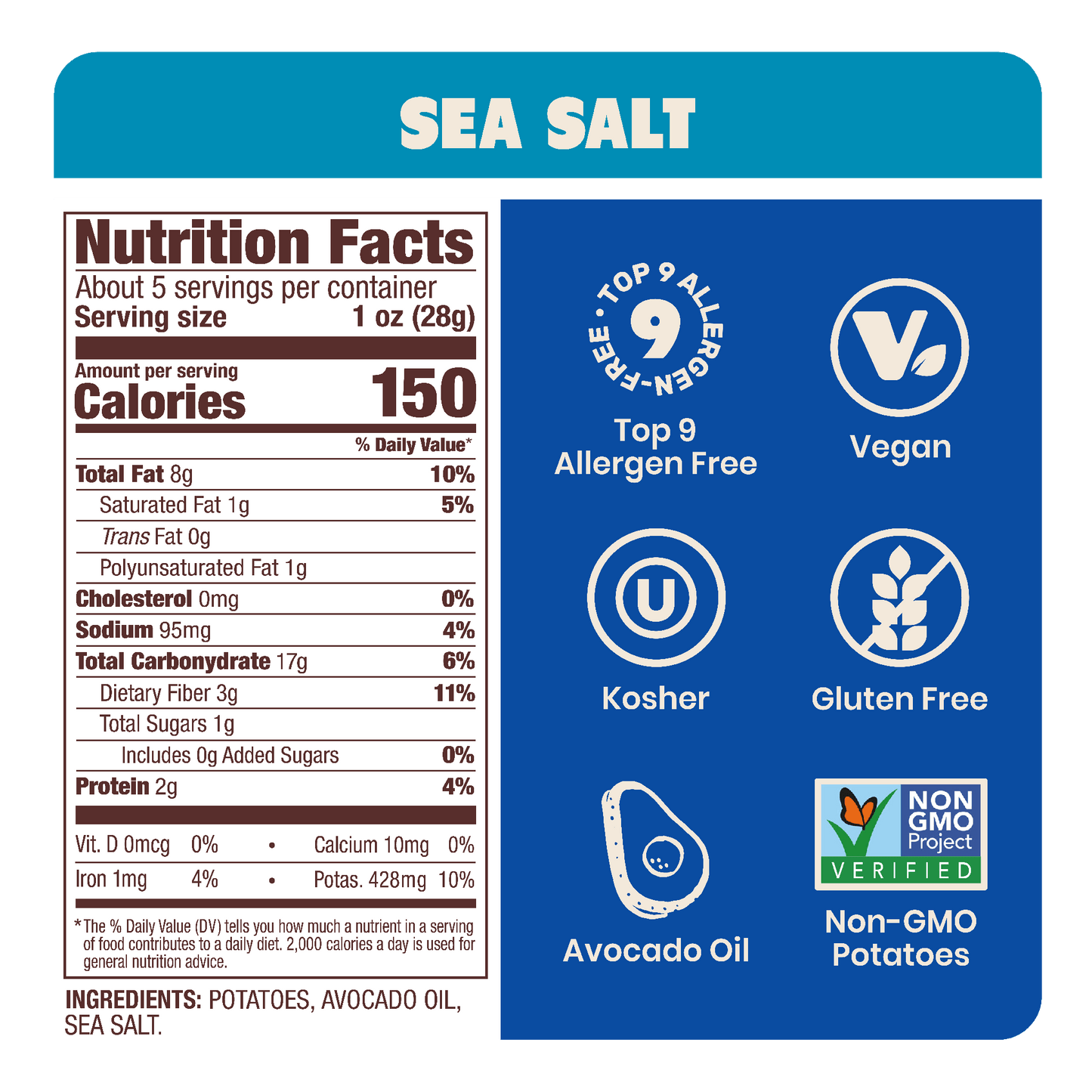 Kettle Chips in Avocado Oil 5oz