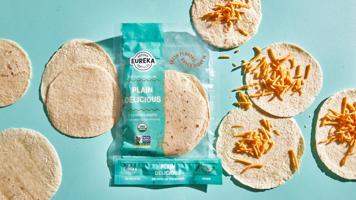 Plain Delicious Organic Flour Tortillas