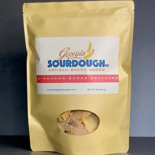 Cinnamon Sugar Sourdough Crackers