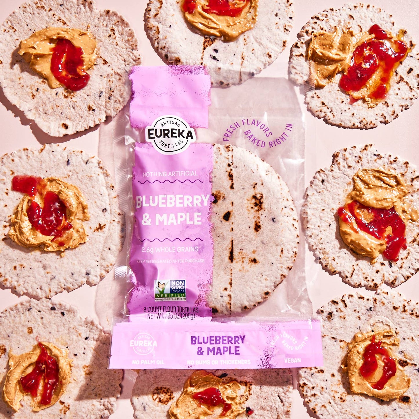 Blueberry & Maple Flour Tortillas