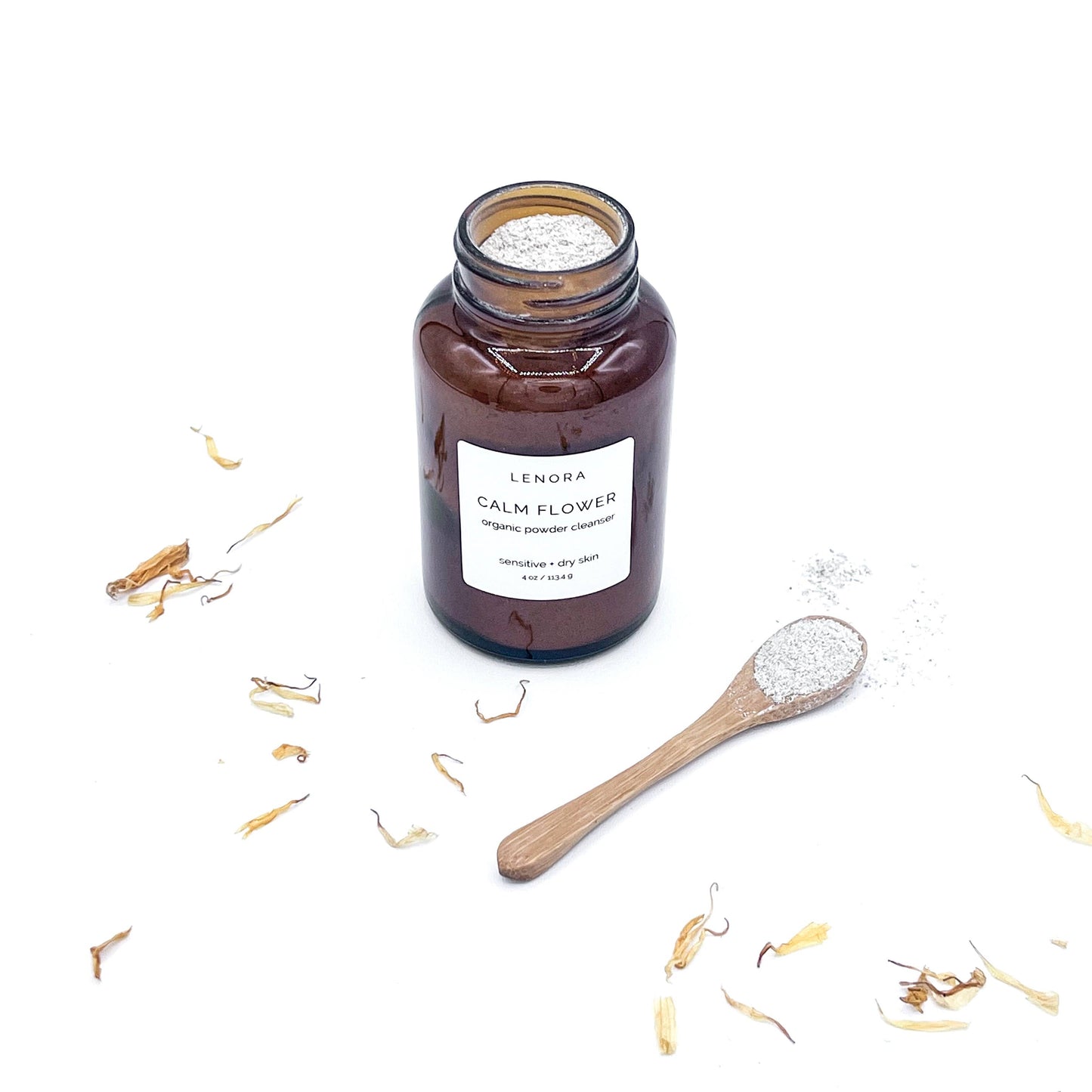 Organic Calm Flower Cleansing Powder-Face or Body