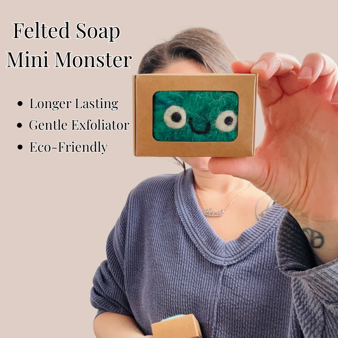 Monster Soaps-Wool Felted