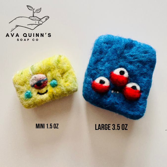 Monster Soaps-Wool Felted