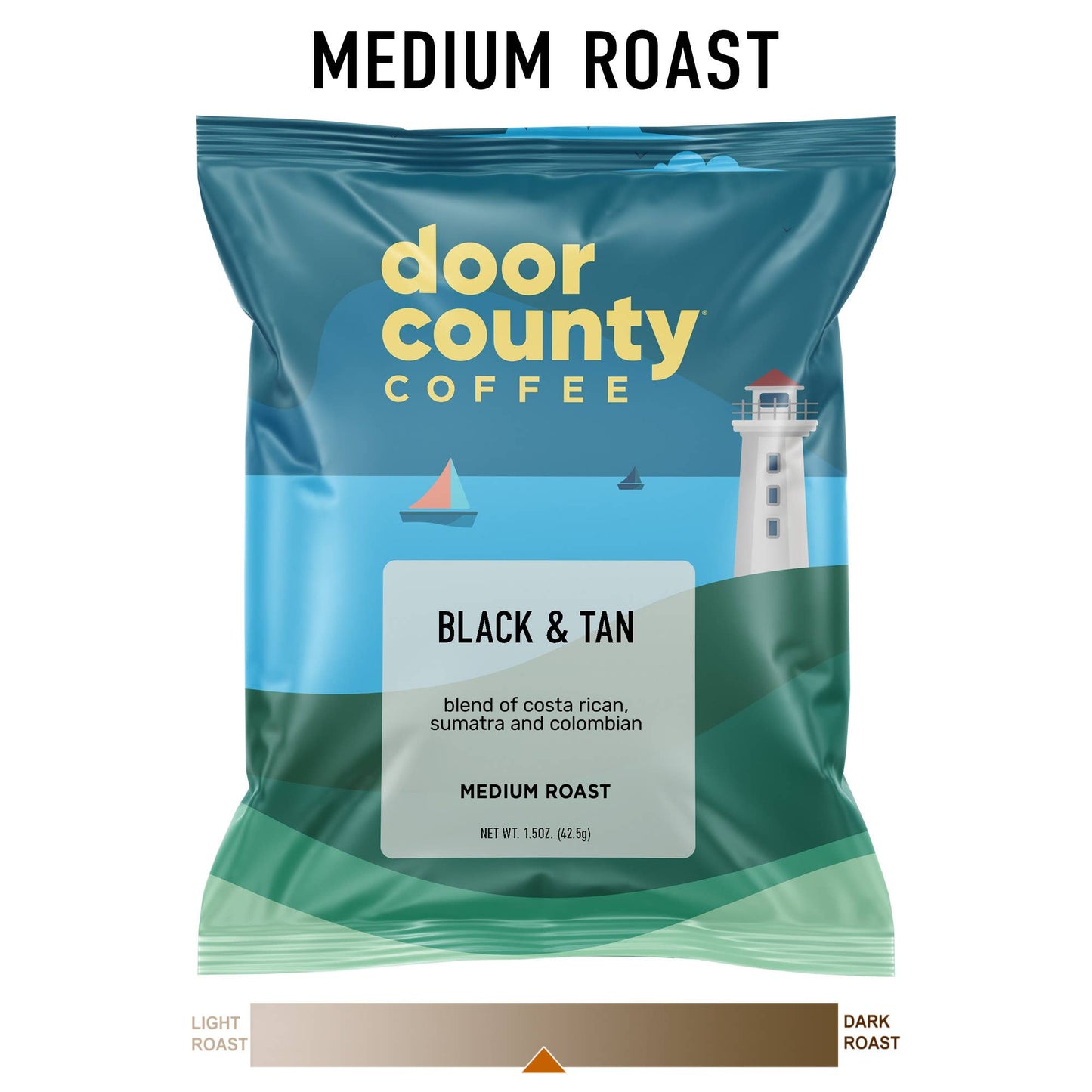 Coffee Medium Roast Ground-Black and Tan-1.5oz