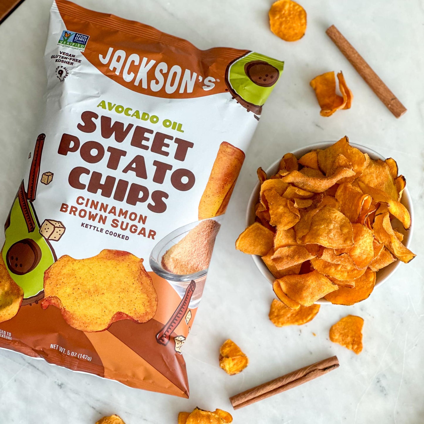 Sweet Potato Chips-Cinnamon Brown Sugar