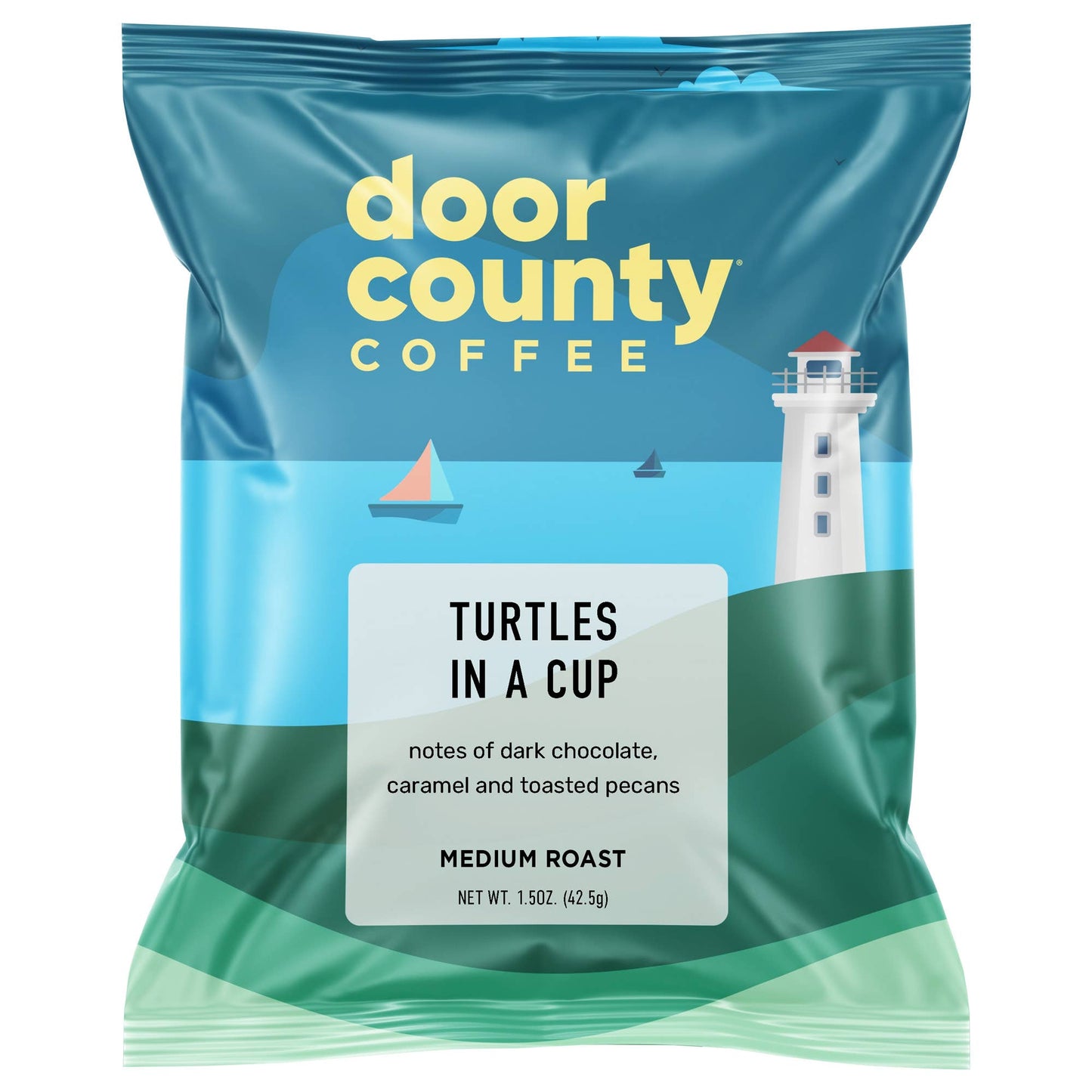 Coffee Medium Roast-Turtles In a Cup Flavored -1.5oz