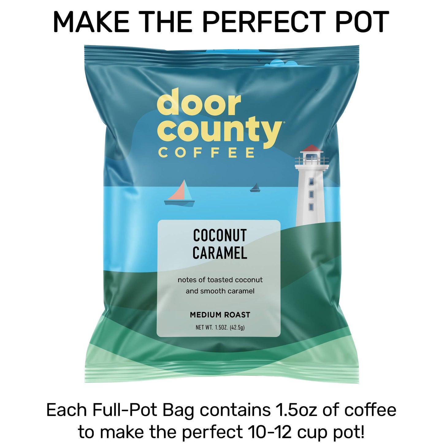 Coffee Medium Roast-Coconut Caramel Flavored-1.5oz