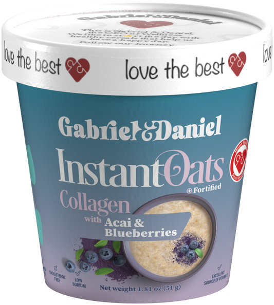 Instant Oatmeal Cup- Acai & Blueberries•Organic