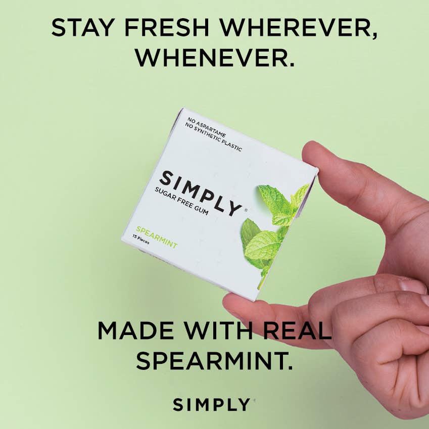 Spearmint Gum - Sugar Free