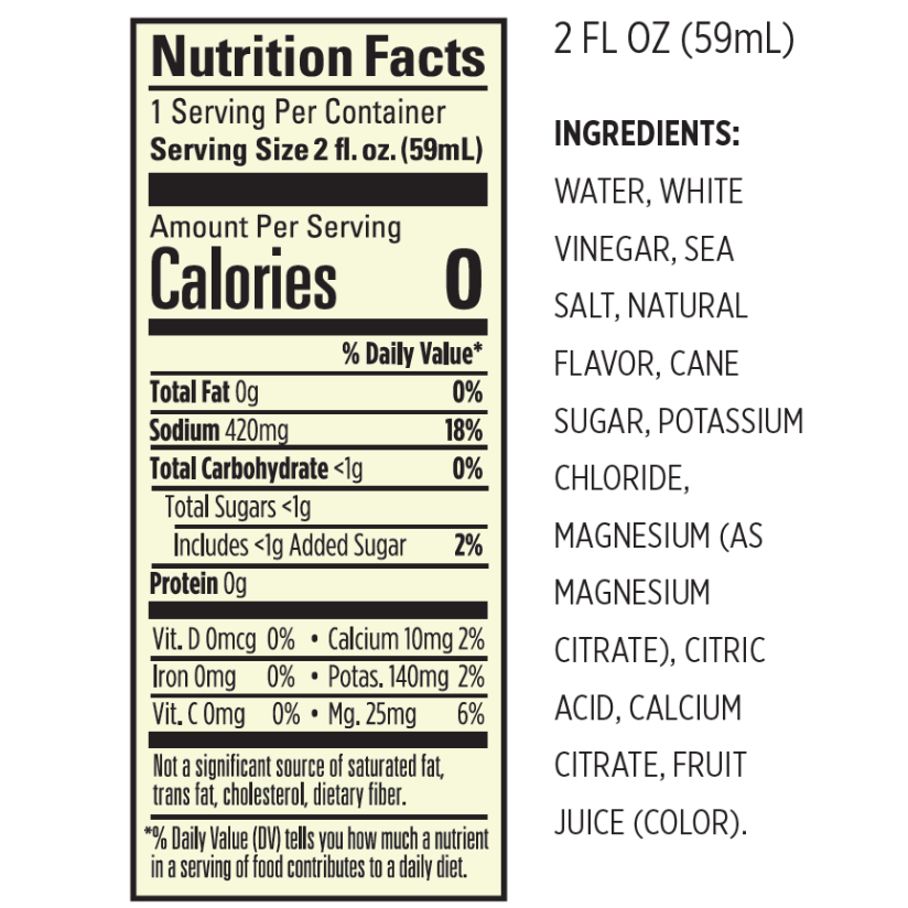 Spicy Pickle Juice Electrolyte Shot