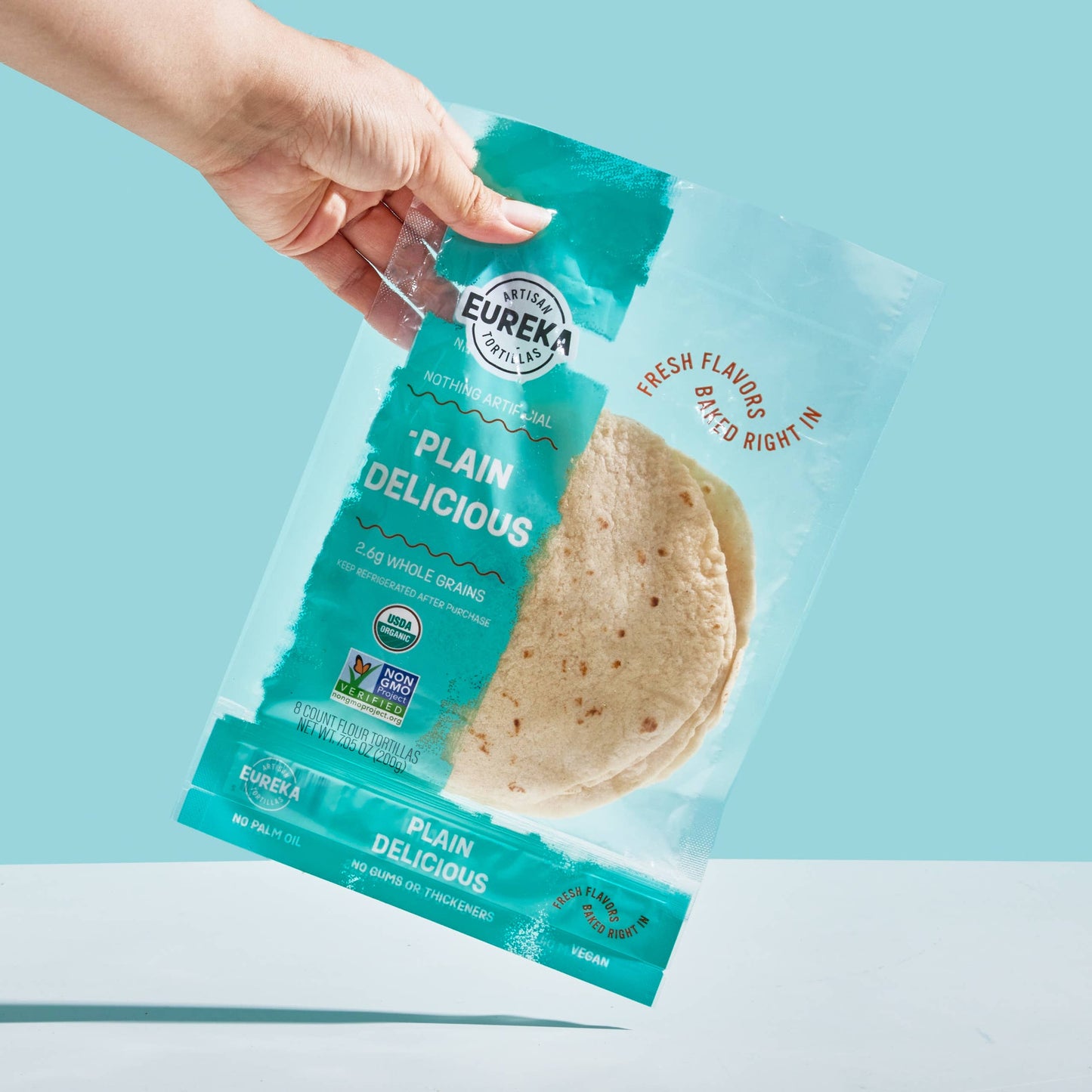 Plain Delicious Organic Flour Tortillas