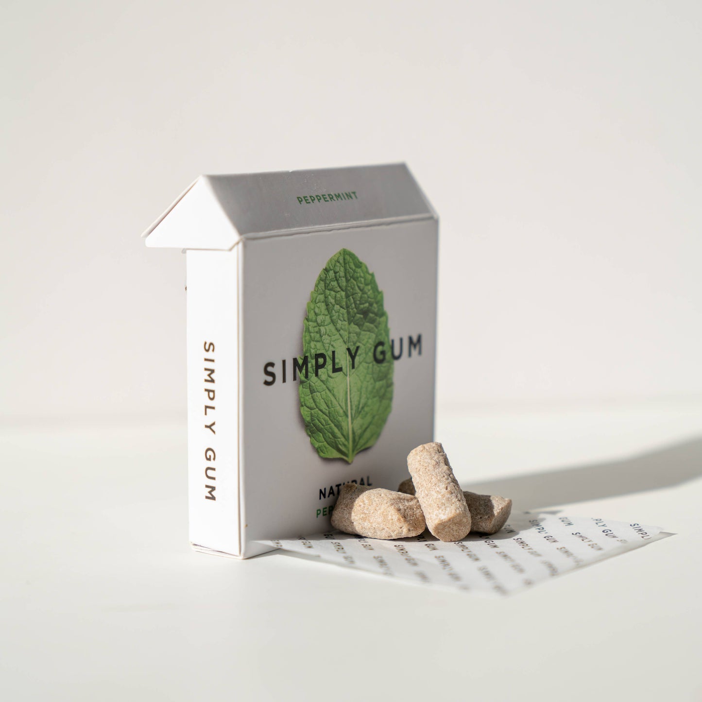 Peppermint Chewing Gum - Natural
