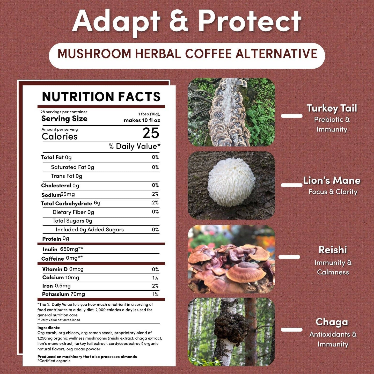 Mushrooms Herbal Coffee