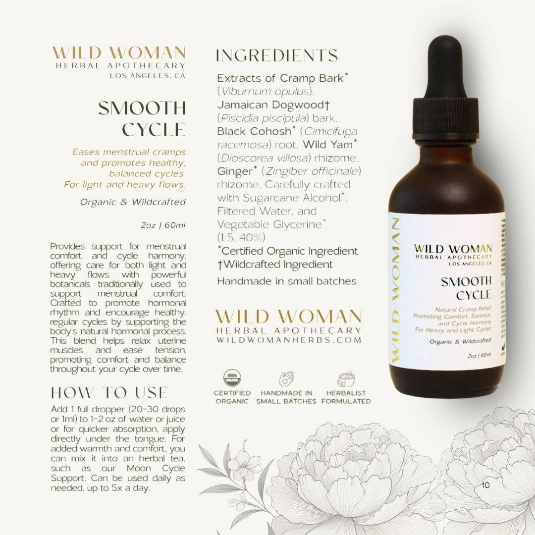 Smooth Cycle | Cramp Comfort & Hormone Balance Tincture