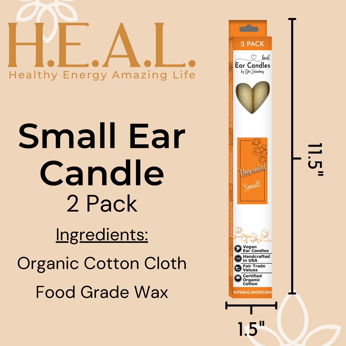 Unscented Ear Candles by Doc Harmony