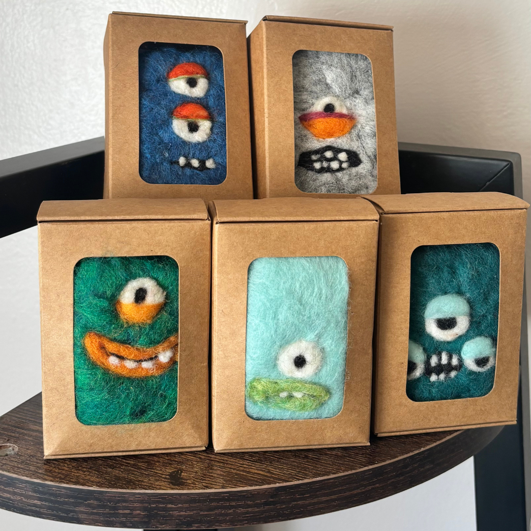 Monster Soaps-Wool Felted