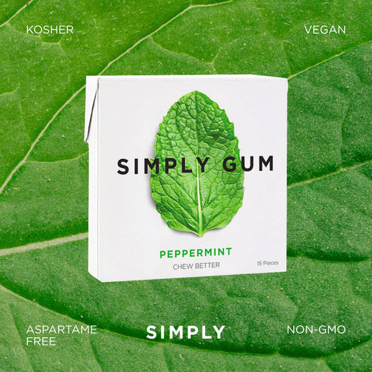 Peppermint Chewing Gum - Natural