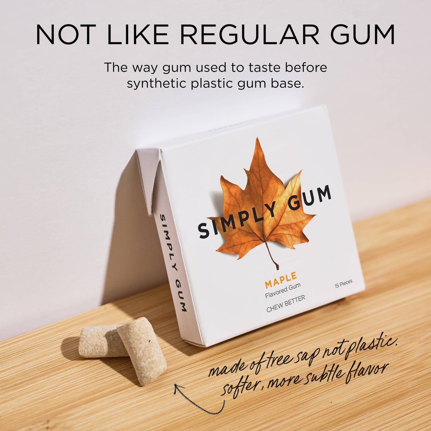 Maple Chewing Gum - Natural