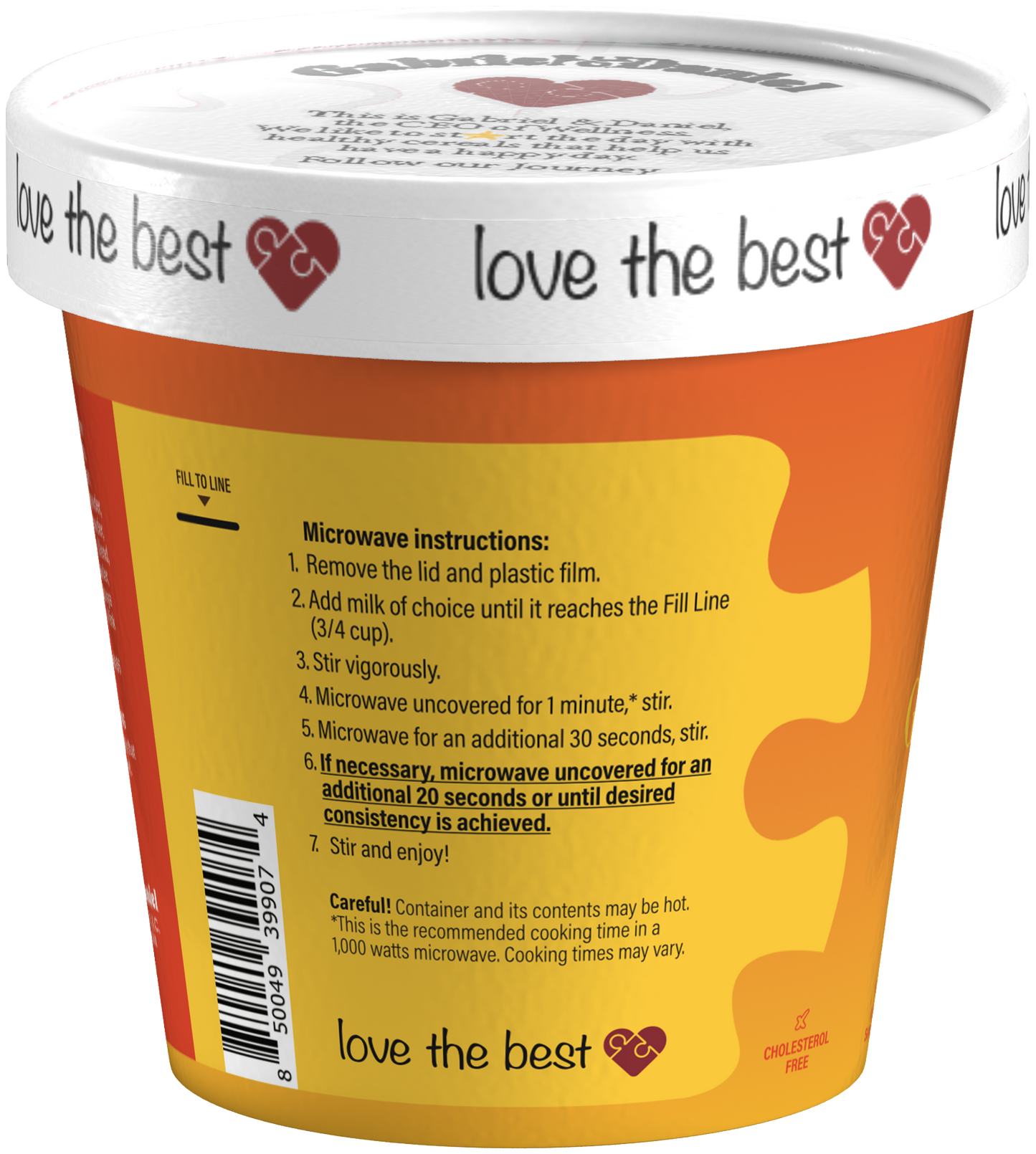 Instant Oatmeal Cup - Papaya & Banana•Organic