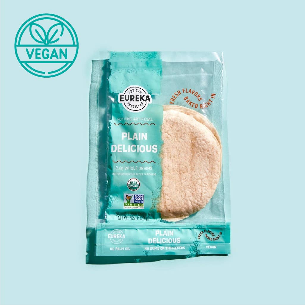 Plain Delicious Organic Flour Tortillas