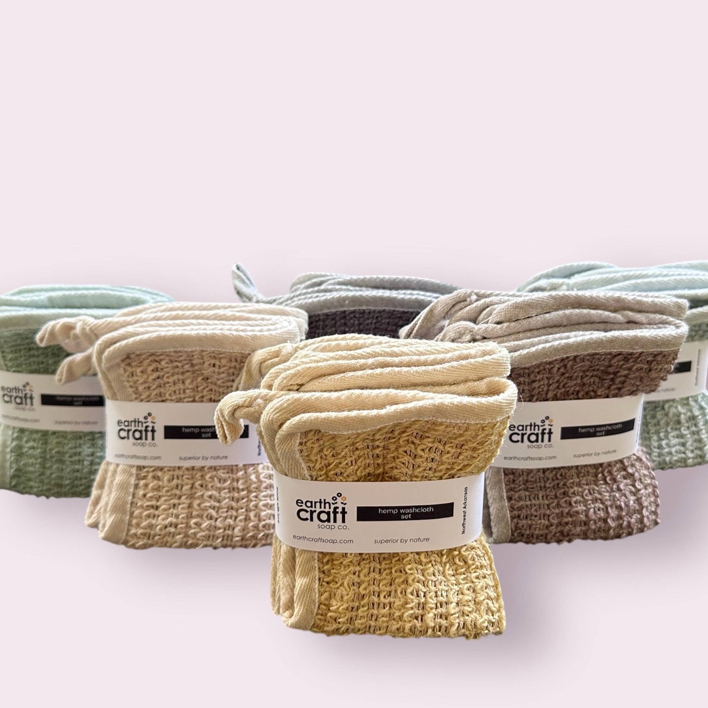 Hemp Washcloth Set of 3