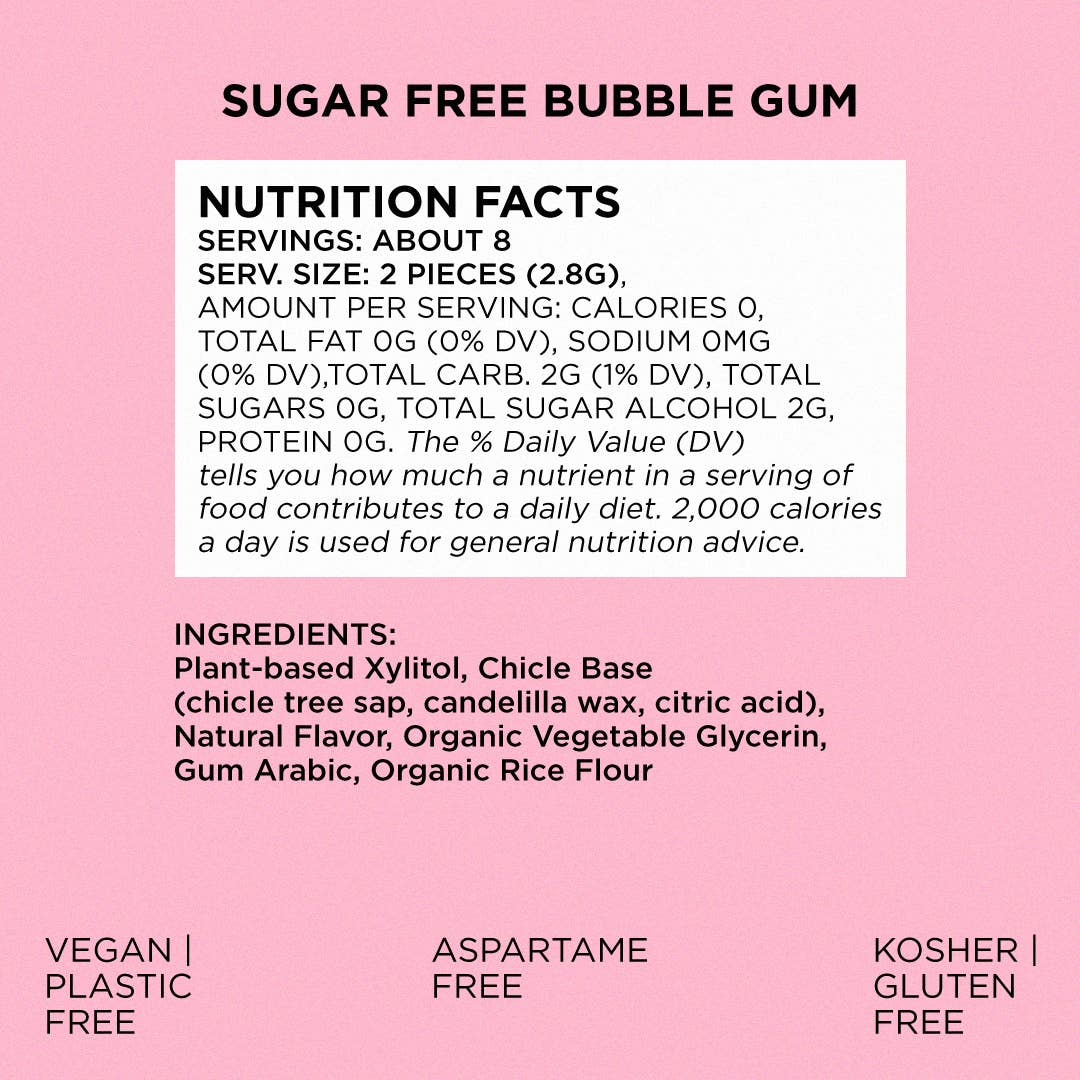 Bubble Gum - Sugar Free