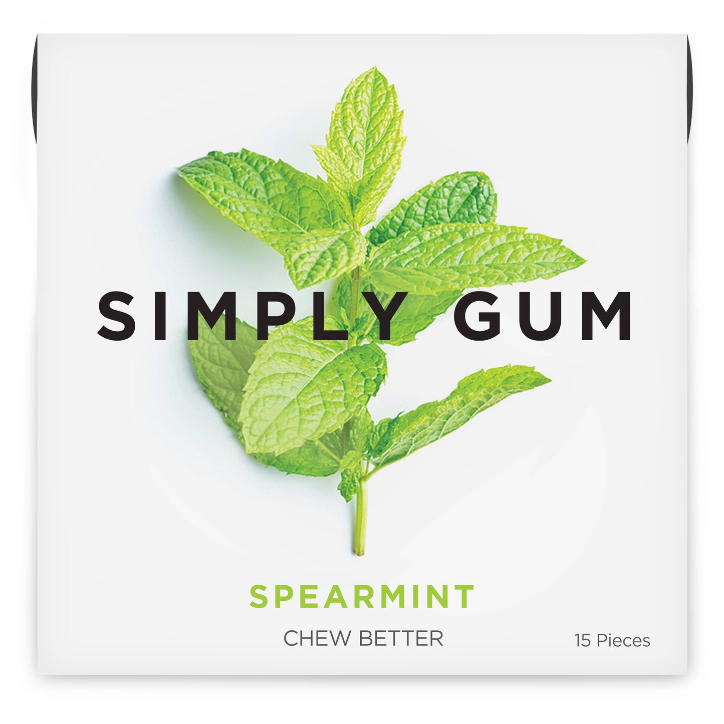 Spearmint Chewing Gum - Natural