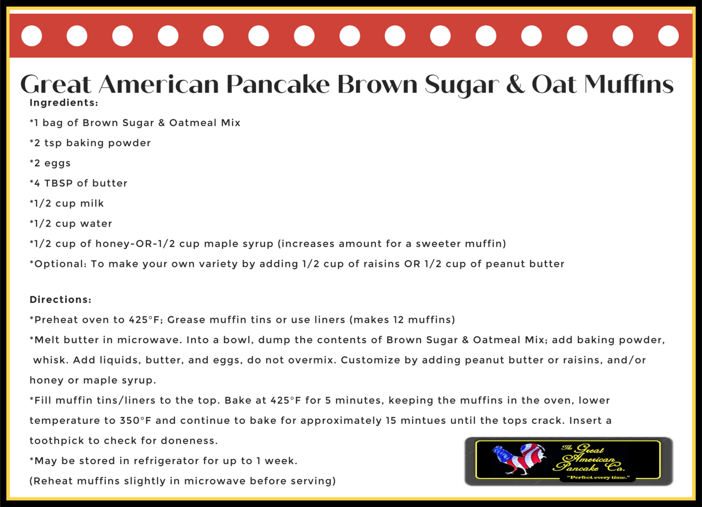 Brown Sugar and Oatmeal Pancake & Waffle Mix