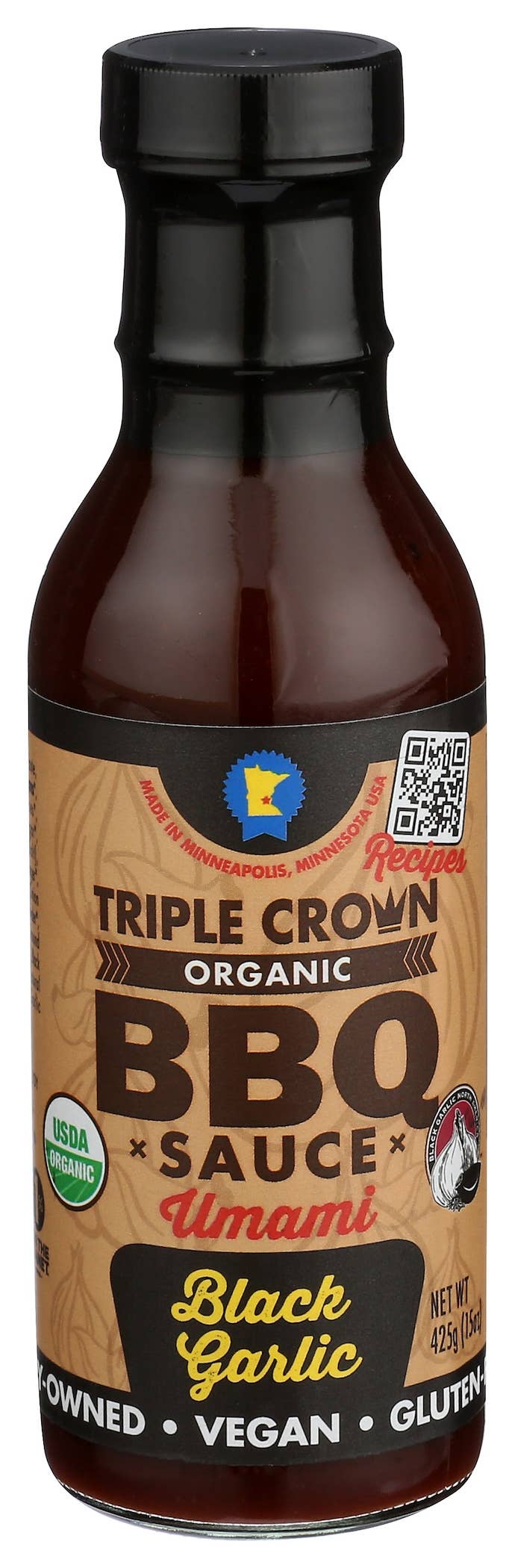BBQ Sauce Black Garlic 15oz.-Organic
