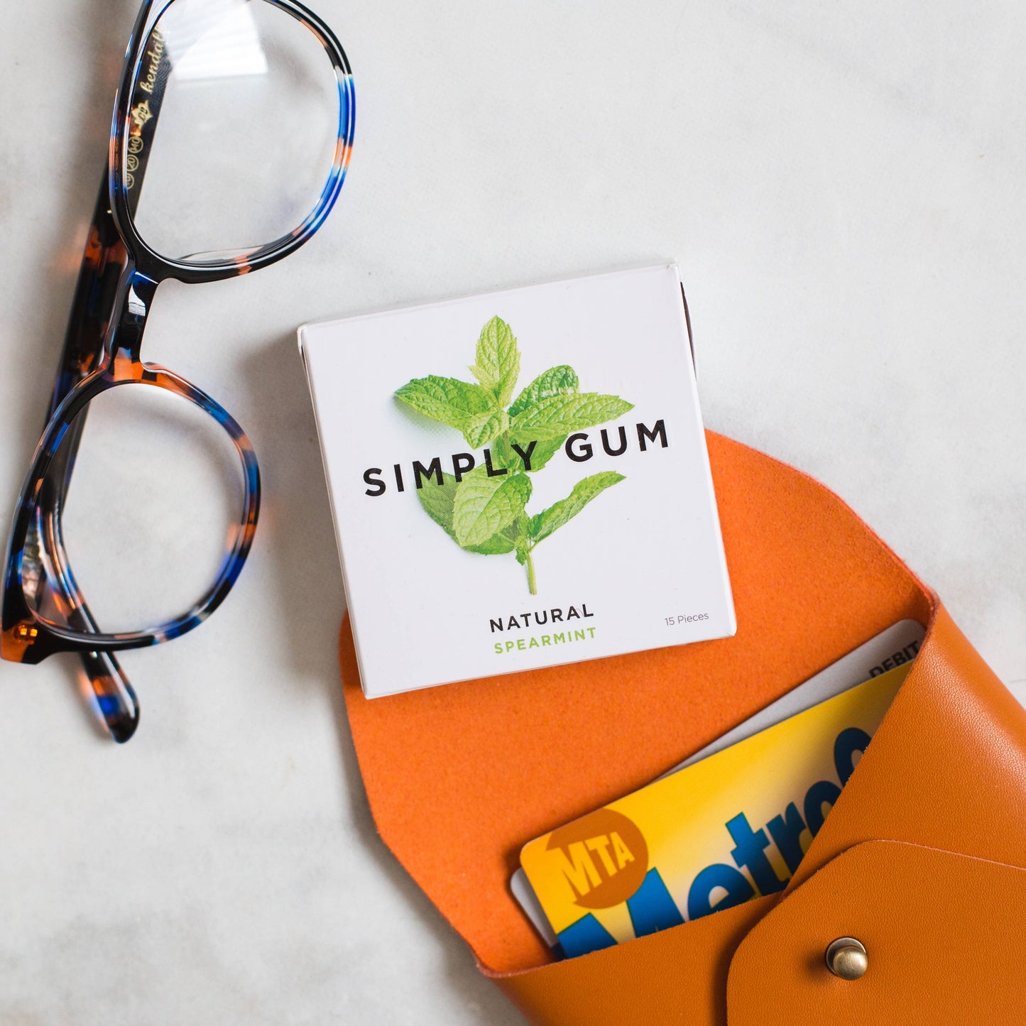 Spearmint Chewing Gum - Natural