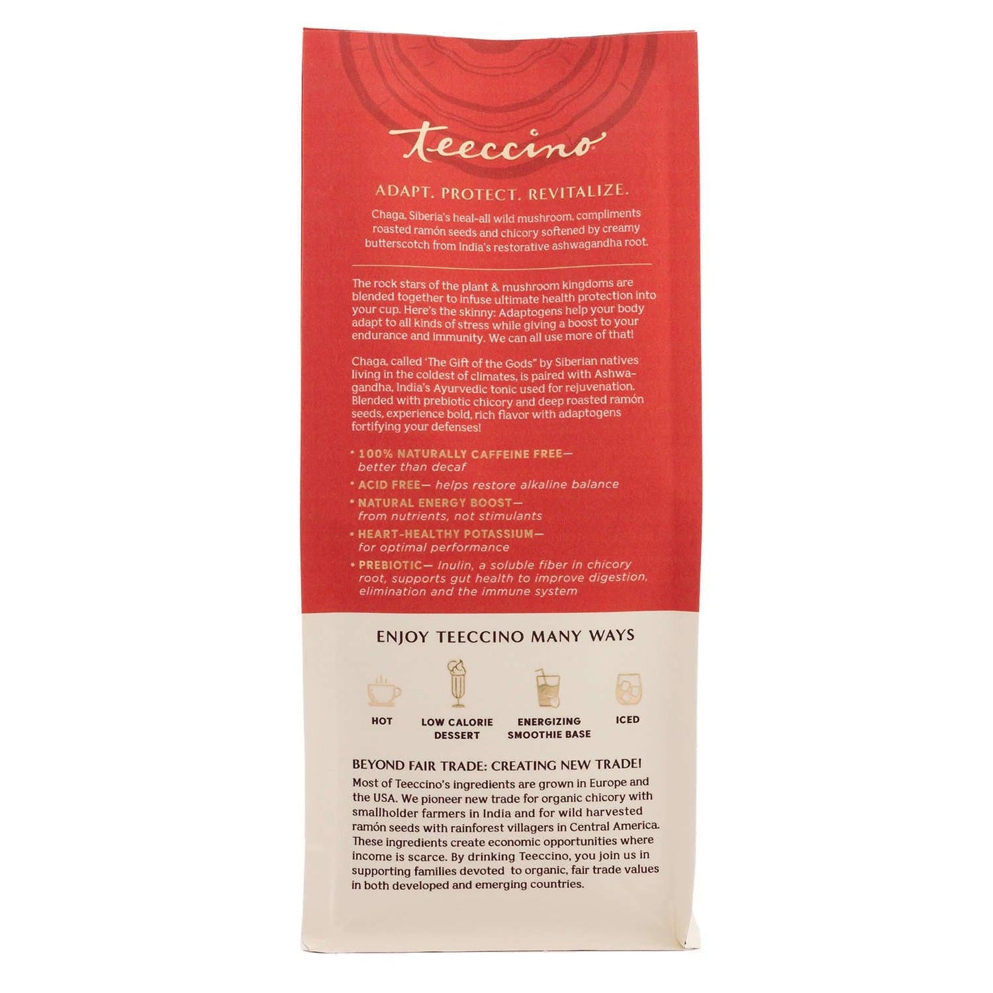Chaga Ashwagandha Butterscotch Cream Mushroom Herbal Coffee