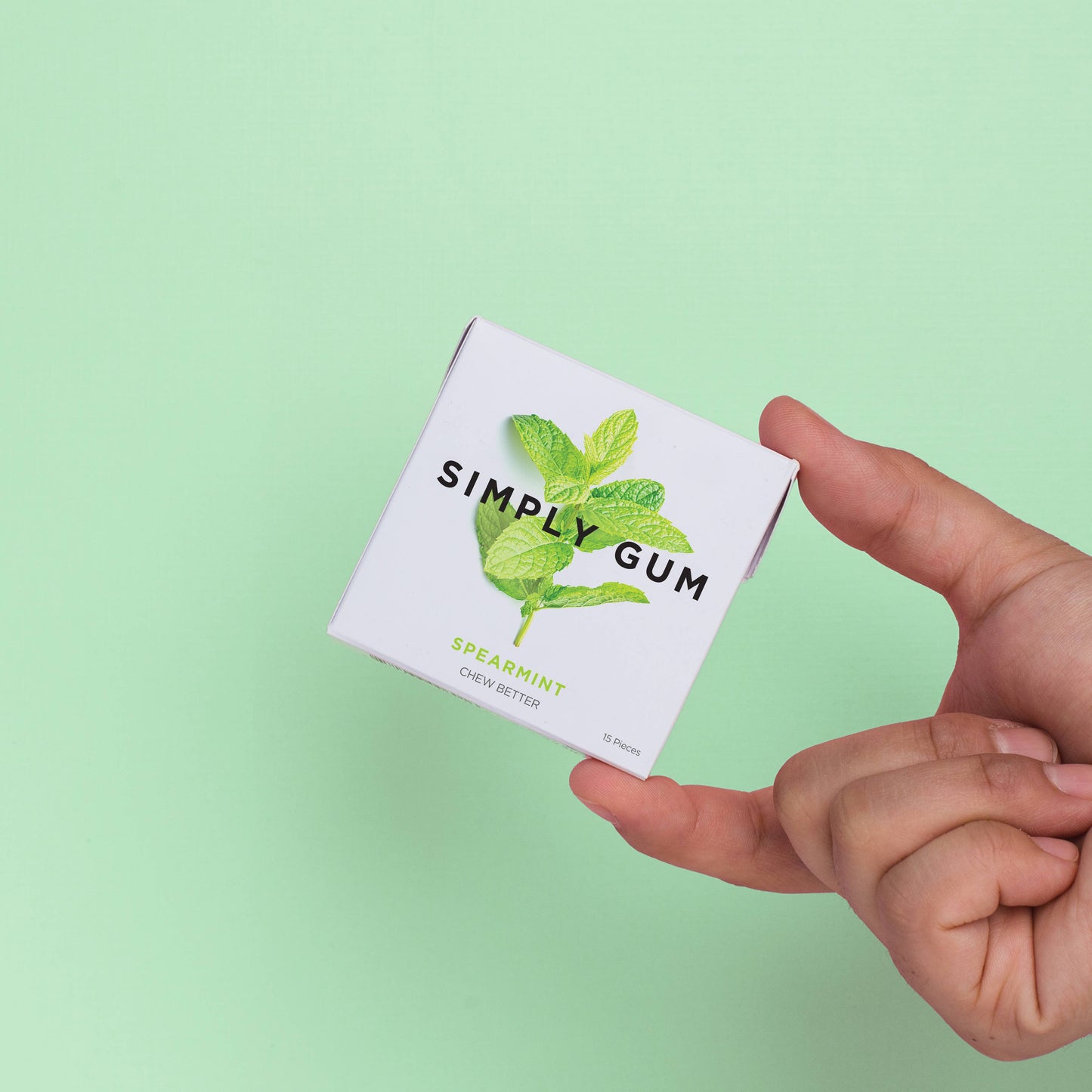 Spearmint Chewing Gum - Natural